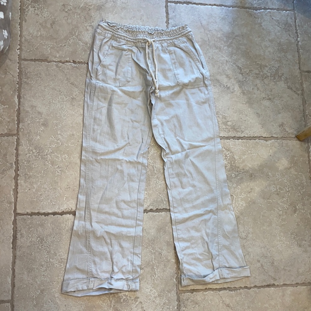 Tan Flowy Pants